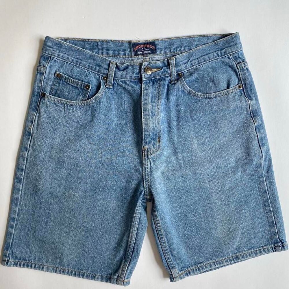 Vintage blue denim shorts